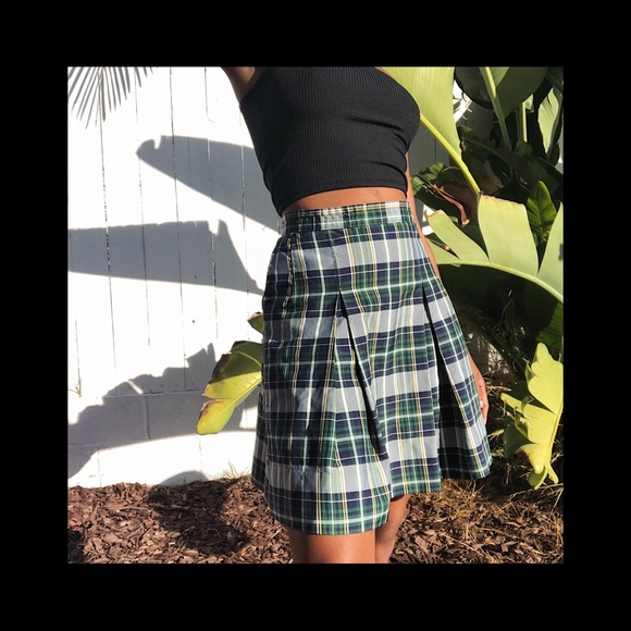 90s AUTHENTIC PLAD PLEATED SCHOOLGIRL SKIRT✨✨ - Picture 6 of 7